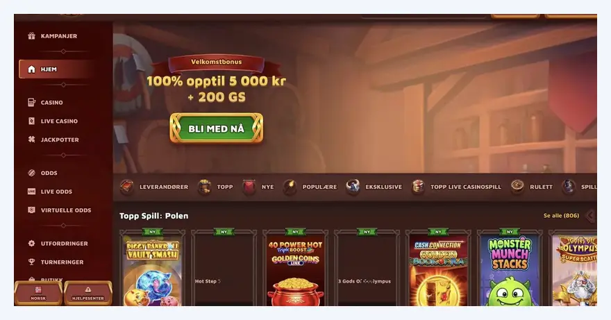 VikingLuck - forsiden